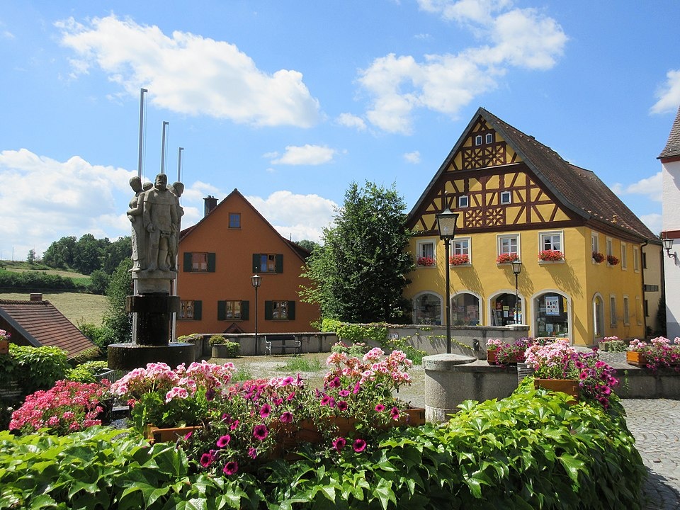 Marktplatz in Burgwindheim - Burgwindheim in der ErlebnisRegion Steigerwald