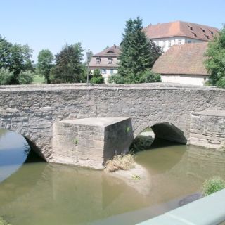 Aischbrücke und Stadtschloss in Höchstadt a. d. Aisch - Höchstadt in der ErlebnisRegion Steigerwald